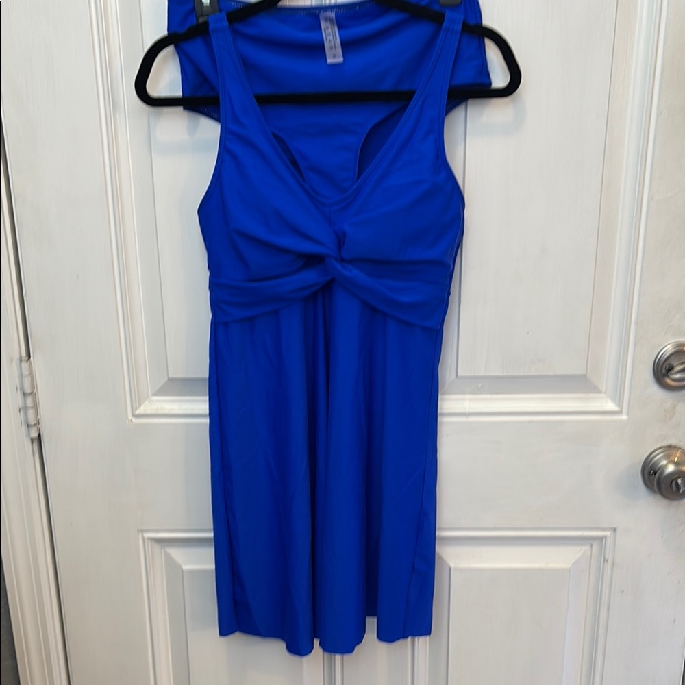 Vibrant Blue Swim Dress Size M